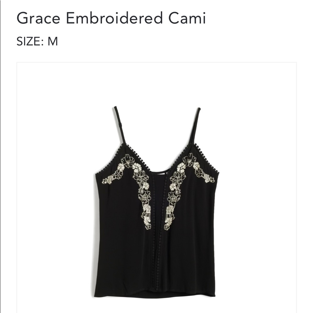Embroidered tank top.